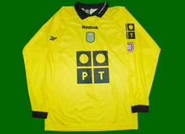 Replica golkeeper strip, personalized Peter Schmeichel 2000/01