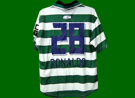 One of the most horrendous Sporting Lisbon Cristiano Ronaldo shirts ever to appear