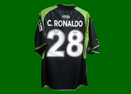 Sporting Lisbon 2001/2002, still another wrong away Cristiano Ronaldo Sporting shirt