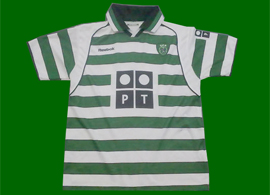 Sporting Lisbon Portugal 2001 2002 Cristiano Ronaldo shirt