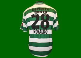 Cristiano Ronaldo Sporting Lisbon not match worn soccer jersey