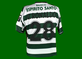 Sporting Lisbon Portugal 2002 2003 Cristiano Ronaldo shirt