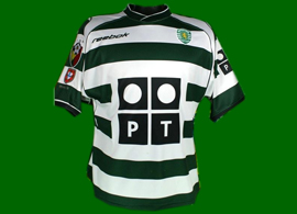 Sporting Clube de Portugal 02 03 camisola do Cristiano Ronaldo de tudo menos de jogo