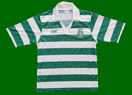 poca 1994/1995? Camisola de marca Saillev do Sporting, sem patrocnio, algo de raro nas Saillev