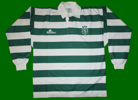 Saillev. Rugby top, one of the most beautiful modern Sporting Lisbon shirts we have ever seen