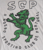 t-shirt antiga do Sporting Club de Portugal leao