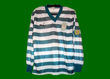 Sporting Lisbon Puma shirt, match worn by Manoel do OOO 1980