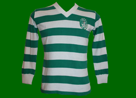 camisolas Sporting usadas em jogo 1975 1976