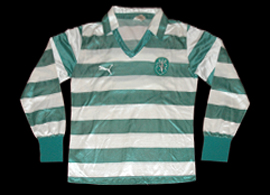 Equipamento de jogo listado da Puma 1981 82 Sporting campeo