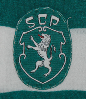 Camisola de jogo Sporting Bastos defesa central 1972 1974 emblema