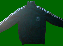 1970s Sporting Lisbon training equipment, with trousers and jacket