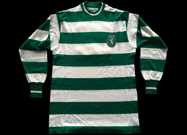 1972/73. Camisola de jogo do Sporting de mangas compridas