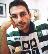 Sporting equipamento de jogo alternativa 1999 2000 Andr Cruz logo