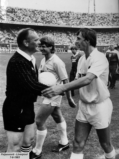 Chris van de Laar with Johan Cruijff