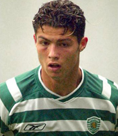 match worn Cristiano Ronaldo soccer jerseys in Sporting Lisbon