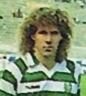 Sporting camisola de jogo Eskilsson 1988 1989 logo