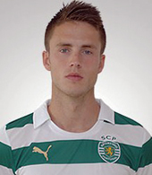 Sporting Lisbon Dutch player Ricky van Wolfswinkel - matchworn top