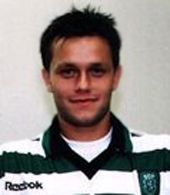 Equipamento de jogo do Rodrigo Fabri, Sporting 2000/01. Emblema com leo rompante