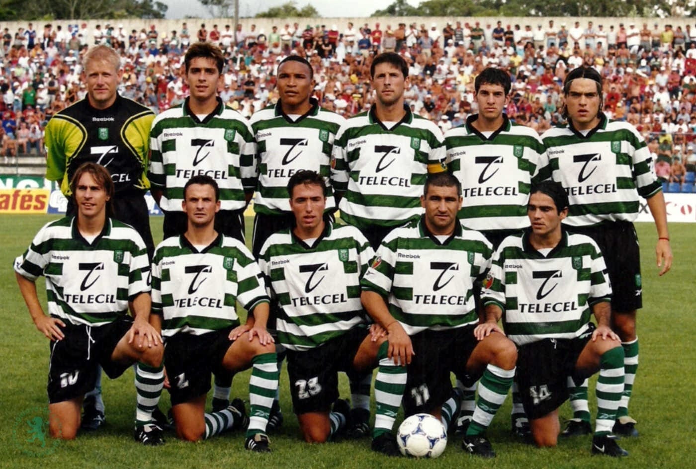 A camisola do Schmeichel do jogo Santa Clara-Sporting de 20 de agosto de 1999