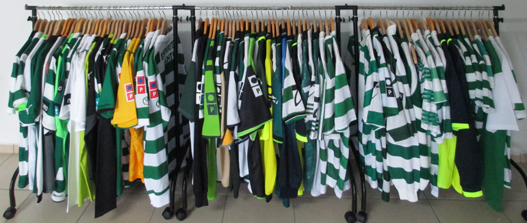 Coleco de equipamentos e camisolas do Sporting Clube de Portugal