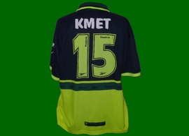 Sporting Lisbon Away shirt, personalised with Kmet player name and number. Sold on ebay as match worn