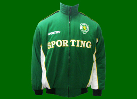 Very ugly counterfeit Sporting Lisbon jacket on sale in international web stores