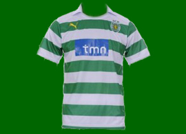 camisola listada do Sporting contrafeita, muito mal feita 2011/12