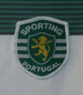 Weird Sporting Lisbon shirt with PT sponsorship in colour 2002 03