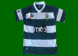 Equipamento contrafeito do Sporting muito feio, de origem desconhecida, 2013