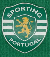 Camisola de treino de um atleta do Sporting. Com patrocnio Seguros Aoreana