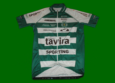 Camisola do Ciclismo, Sporting/Tavira, rplica vendida pela marca Pacto. Mangas curtas