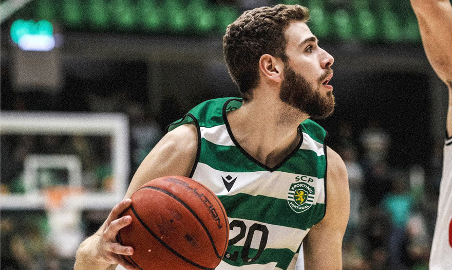 Diogo Arajo em jogo, Sporting Basquetebol 2019