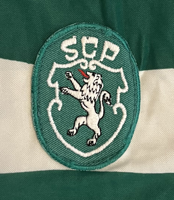 1985/86, camisola Le Coq Sportif do Futsal do Sporting, do primeiro ano em que houve provas oficiais