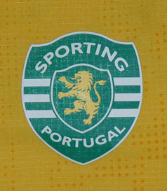 Away yellow shirt match worn by Deo 2006/07, futsal Sporting