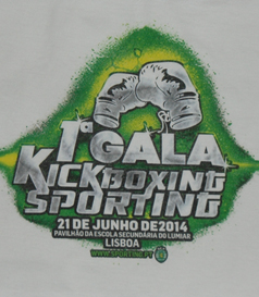 T-shirt from the 1st Sporting Lisbon Kickboxing Gala, 21 June 2014