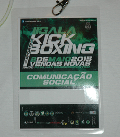 T-shirt da II Gala do Kickboxing do Sporting, 2 de Maio de 2015