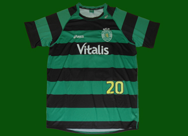 Sporting Lisbon away match worn shirt of Joo Antunes