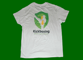 T-shirt da Seco de Kickboxing do Sporting, oferecida pelo Mestre Fernando Fernandes, Campeo Nacional, Europeu, Intercontinental, e Mundial