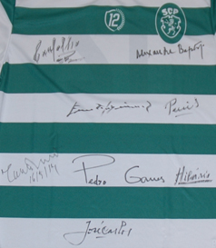 signed by the players who won the Cup Winners Cup in 1964 in Antwerp