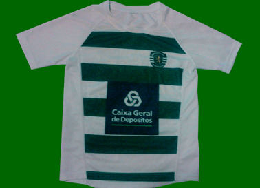 Sporting rugby youth jersey, sponsor CGD<