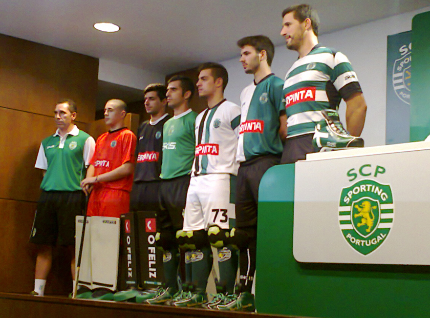 A apresentao dos equipamentos de hquei do Sporting, a 26 de Setembro de 2013 no Auditrio Artur Agostinho em Alvalade