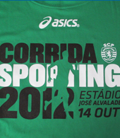 t-shirt oficial da primeira corrida Sporting