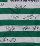 Matchworn shirt, signed by the 2012/13 Sporting Lisbon  rollerskate hockey squad