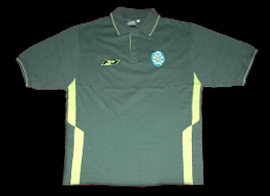 Shortsleeved Reebok training Polo from a Sporting Lisbon athlete