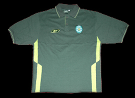 Shortsleeved Reebok training Polo, Sporting Lisbon athlete 2005 06