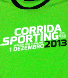 2013. Camisola da terceira corrida Sporting, 1 de Dezembro de 2013