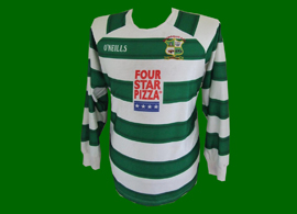 equipamento de futebol de jogo do Ballincollig AFC, clube amador da Irlanda