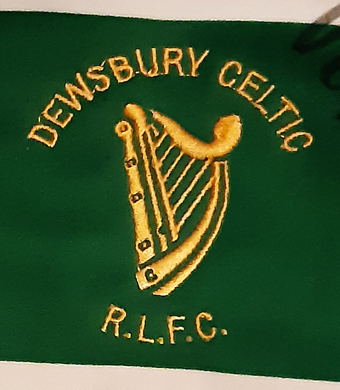 Dewsbury Celtic RLFC, rugby league club. Match worn jersey, signed by the team