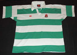 Dunbar RFC rugby home shirt