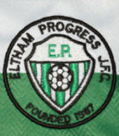 Eltham Progress Football Club match worn shirt London England